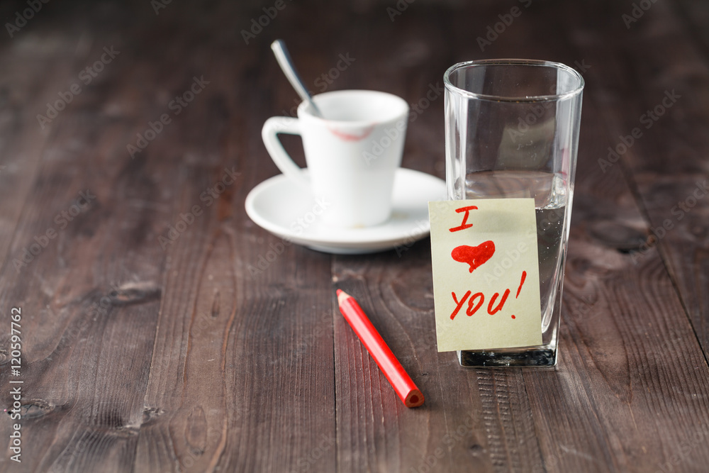 Love message after drinking coffee Love message after drinking coffee