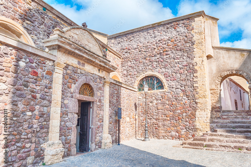 the beautiful alley of castelsardo old city