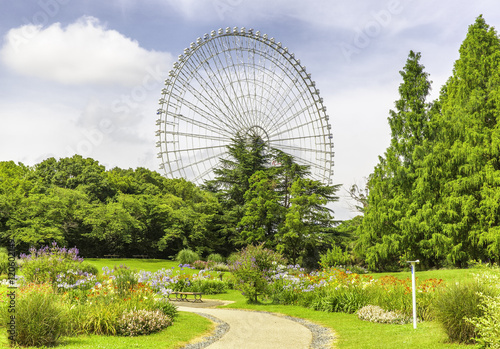 Expo '70 Commemoration Park and Redhorse Osaka Wheel in Suita, Osaka, Japan