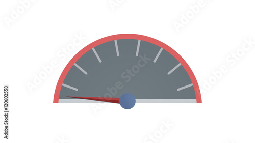speedometer resting at 0