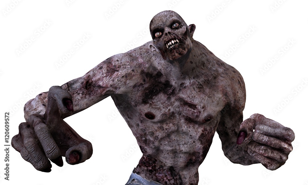 3D Illustration Zombie Monster 3D Illustration Zombie Monster