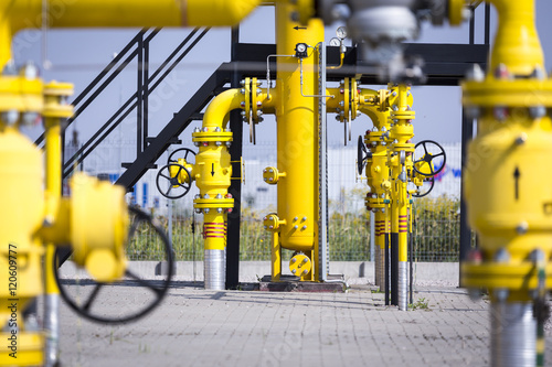 Yellow pipes nad valves