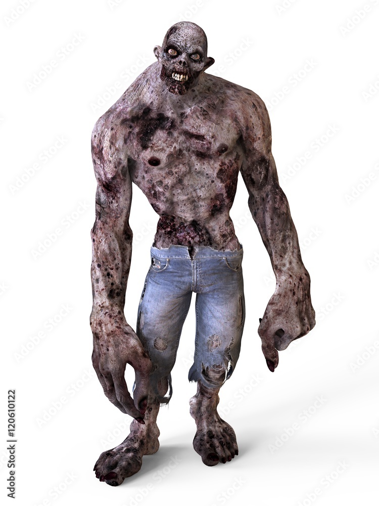 3D Illustration Zombie Monster 3D Illustration Zombie Monster