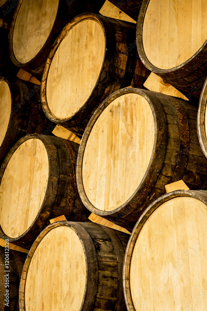Fototapeta premium Wine barrels
