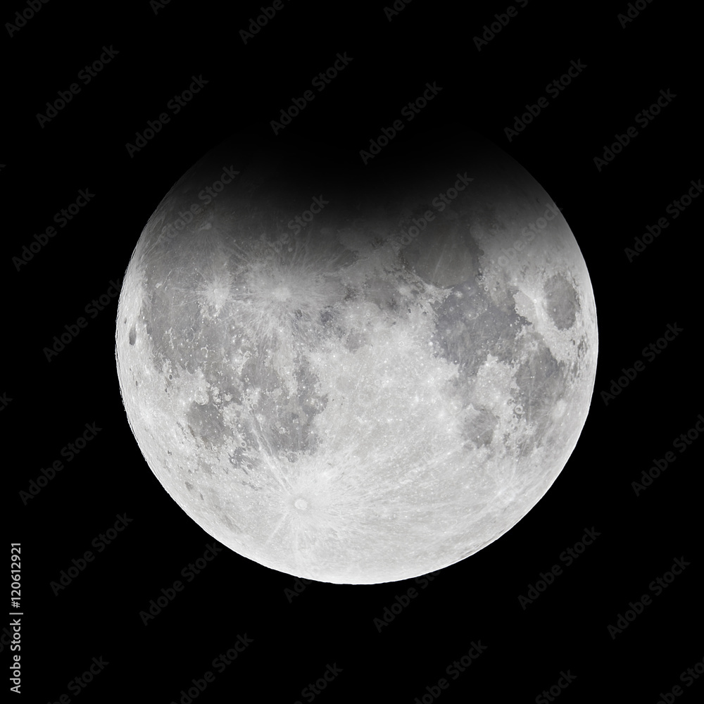 Fototapeta premium Full moon - penumbral lunar eclipse