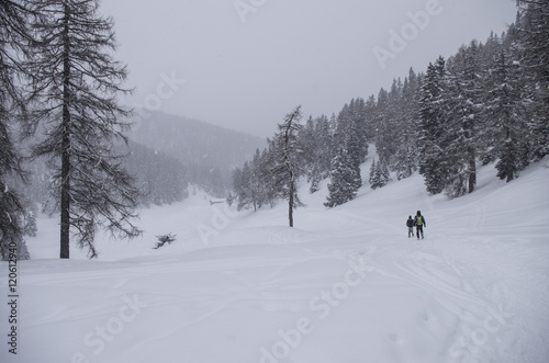 men walking on the snow