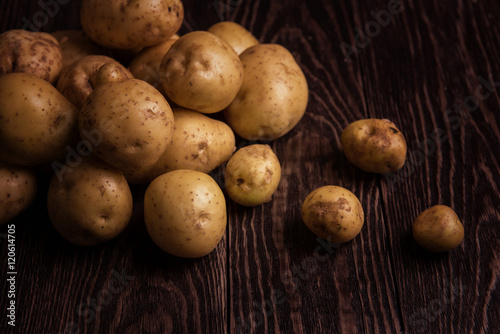 Freshly grown potato