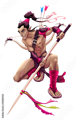 Elf warrior character