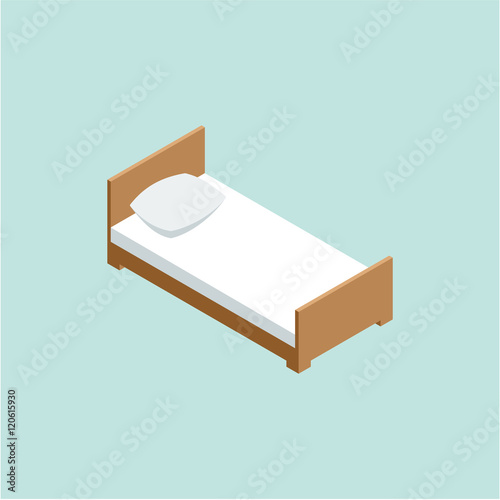 3D isometric bed
