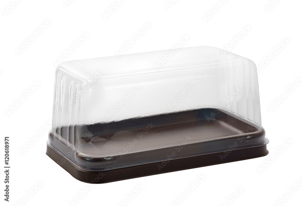 Plastic food container / Plastic food container on white background. Plastic food container / Plastic food container on white background.