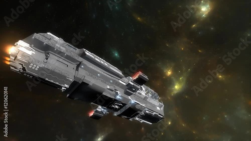 Wallpaper Mural Computer generated, Sci-fi spaceship, star ship.	 Torontodigital.ca