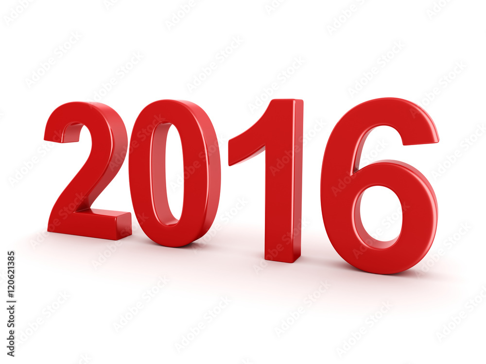 2016 New Year digits 2016 New Year digits