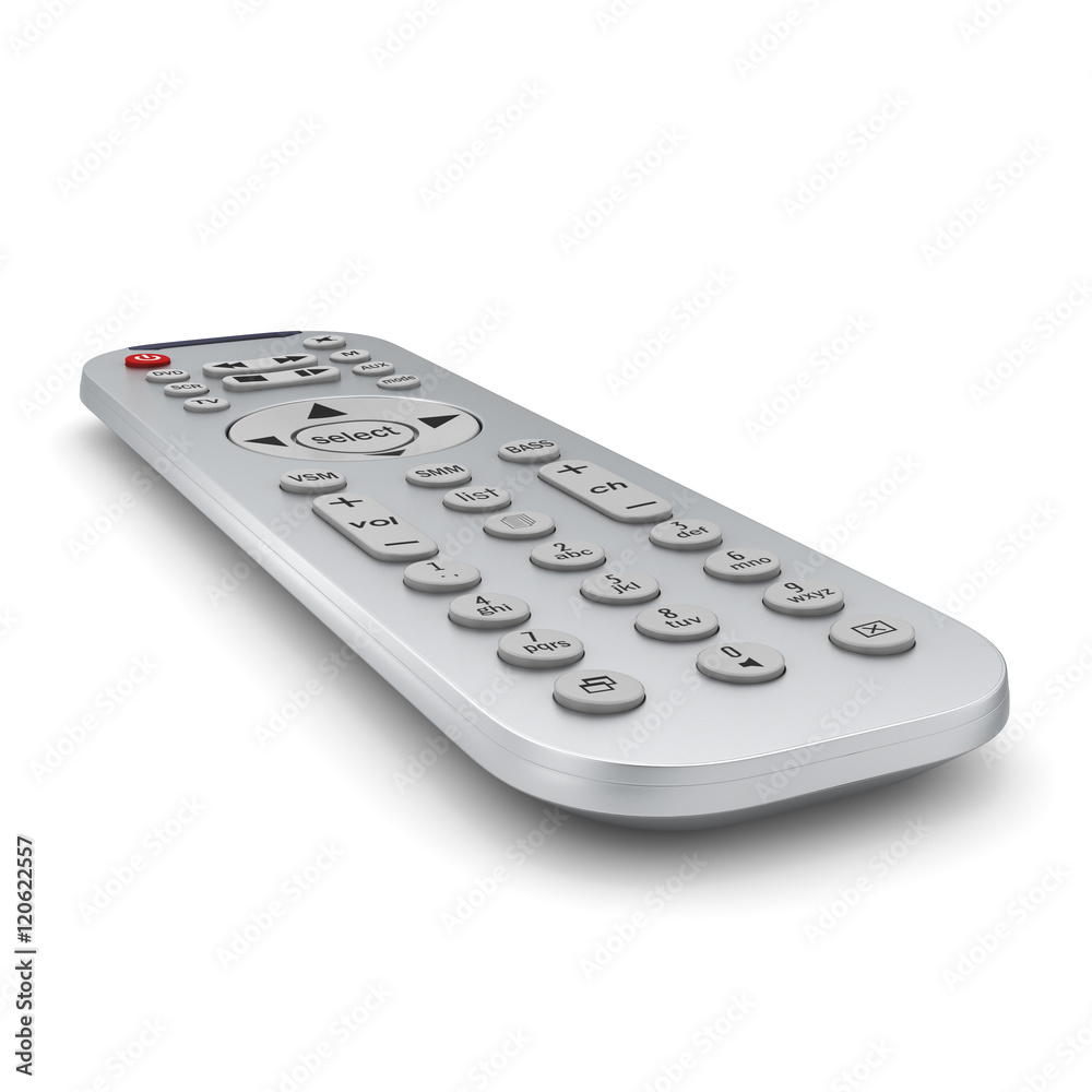 3D rendering TV Remote