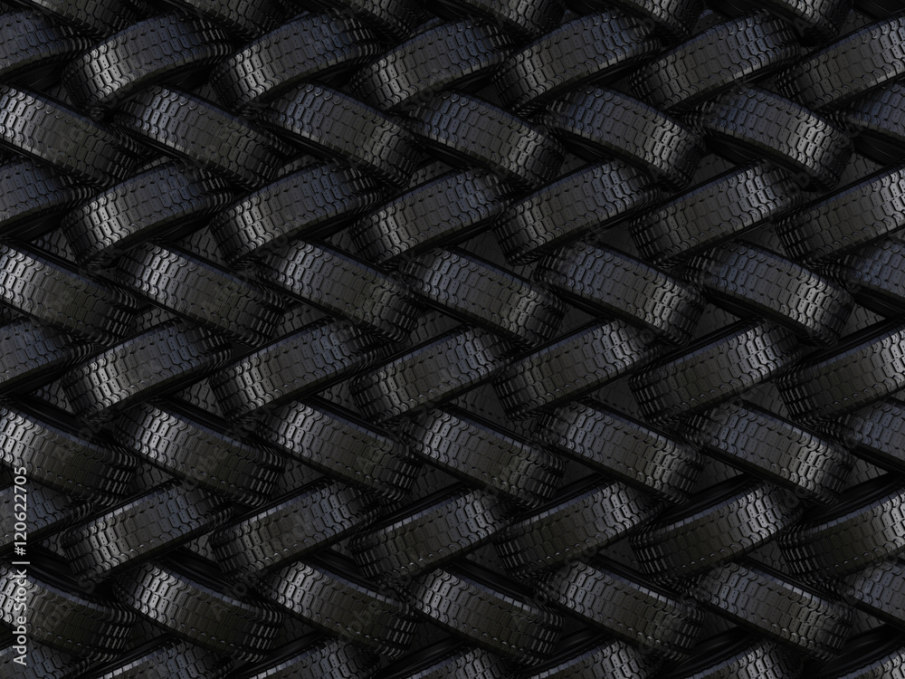 Fototapeta premium 3D rendering truck tires