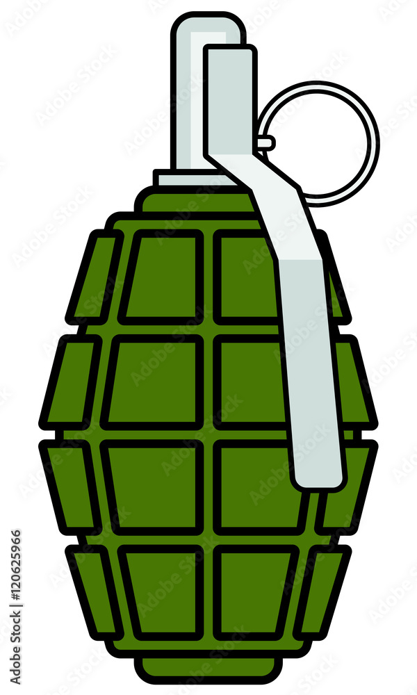 Fototapeta premium Military grenade icon