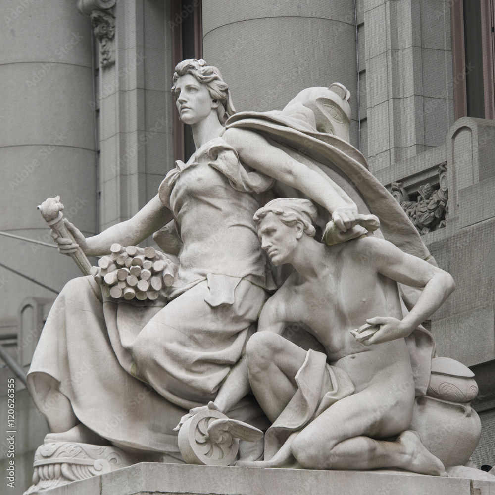 Statue at the National Museum, New York City