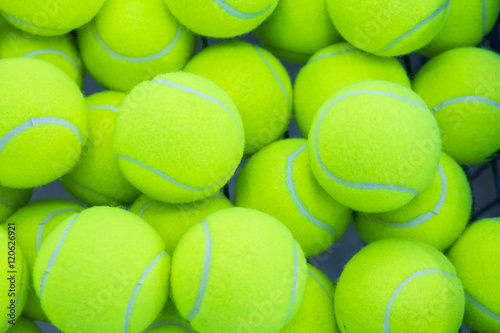 lot tennis balls © byallasaa