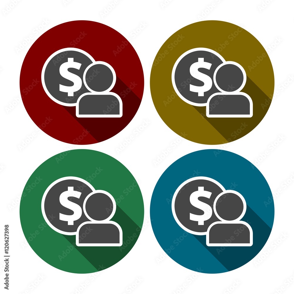 Employee wages icon Vector Employee wages icon Vector