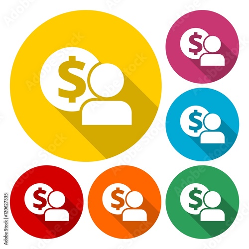 Employee wages icon Vector