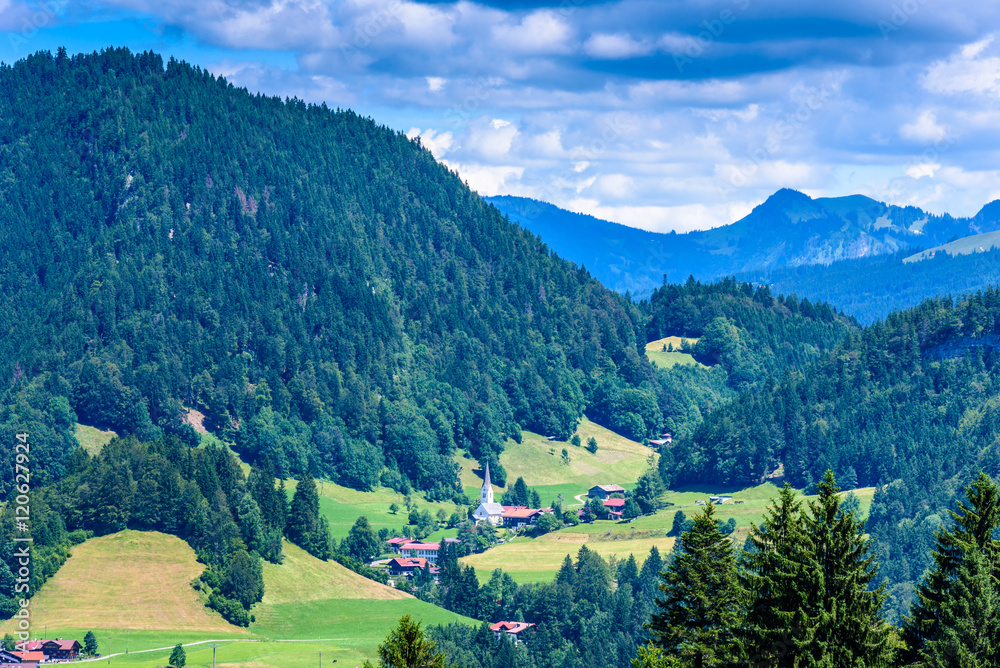 Beautiful Landscape of Oberstdorf region in the south of Germany - Mountain Alps