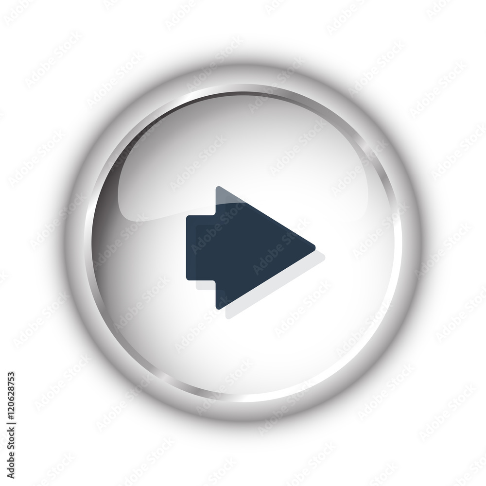 Web button with black Arrow Right icon on white background Web button with black Arrow Right icon on white background