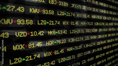 Stock market ticker currency wall st money business company shares crash 4k