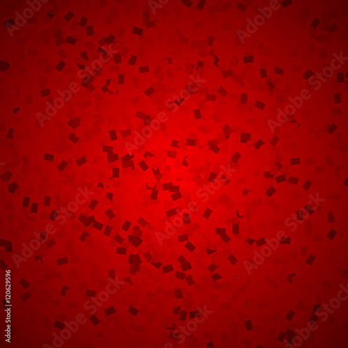 Abstract texture of the rectangles on a red background.