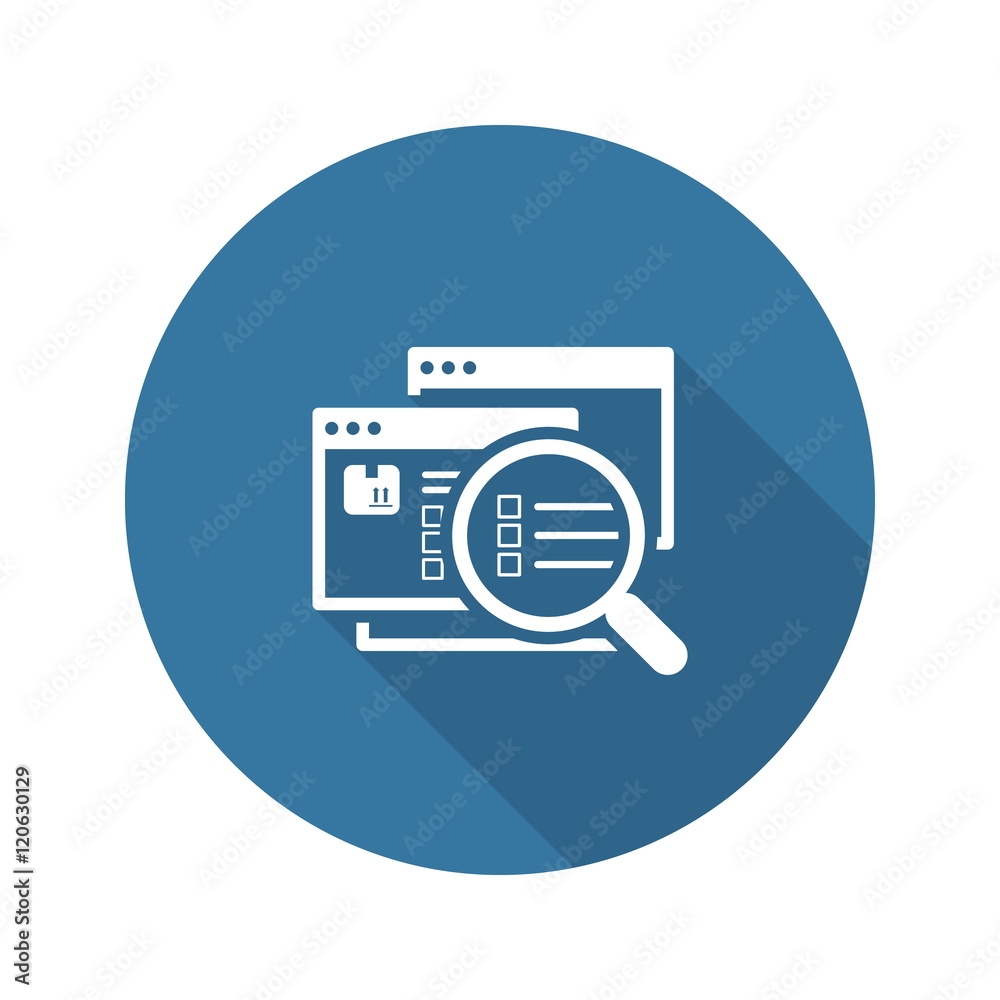 Website Optimization Icon. Flat Design. Website Optimization Icon. Flat Design.