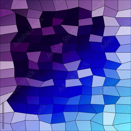 square blue polygonal background. vector illustration.