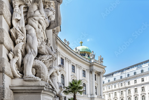 Photography Michaelertrakt palace, Hofburg in Vienna, Austria.