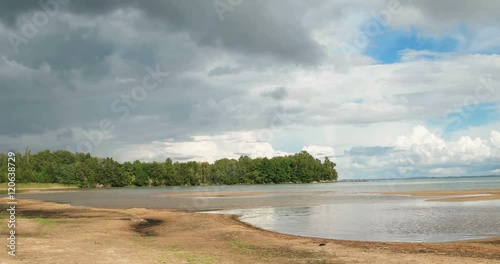 Detail of Lake Vaettern in Sweden photo