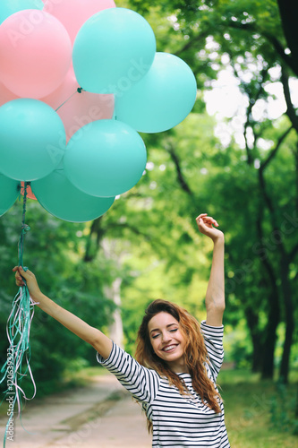 Beautiful young woman with ...