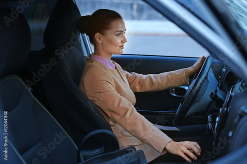 Beautiful business woman in...