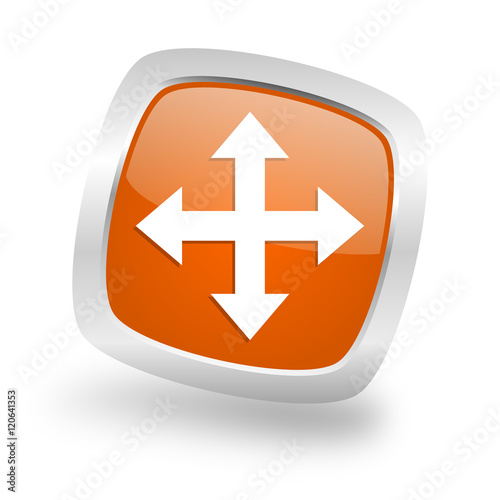 arrow square orange glossy chrome silver metallic web icon Free Download arrow square orange glossy chrome silver metallic web icon - GFXLoad