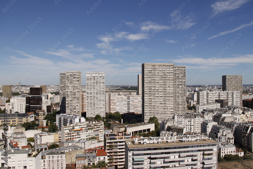 Fototapeta premium Panorama urbain à Paris