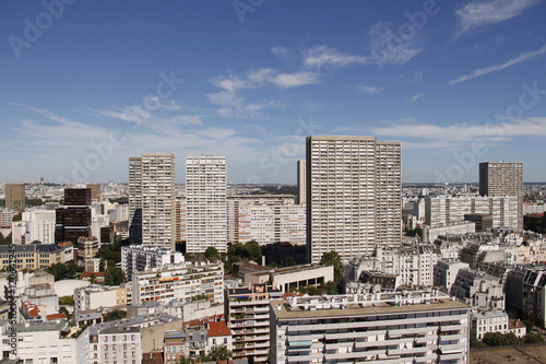 Panorama urbain à Paris
