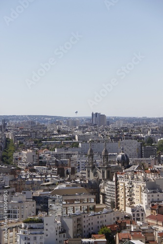 Panorama urbain à Paris 