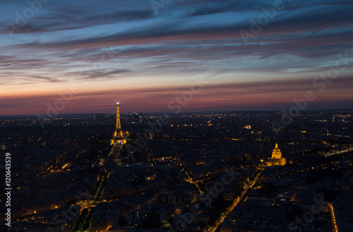 Paris at sunset