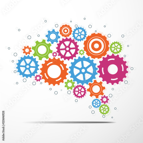 Abstract brain gear