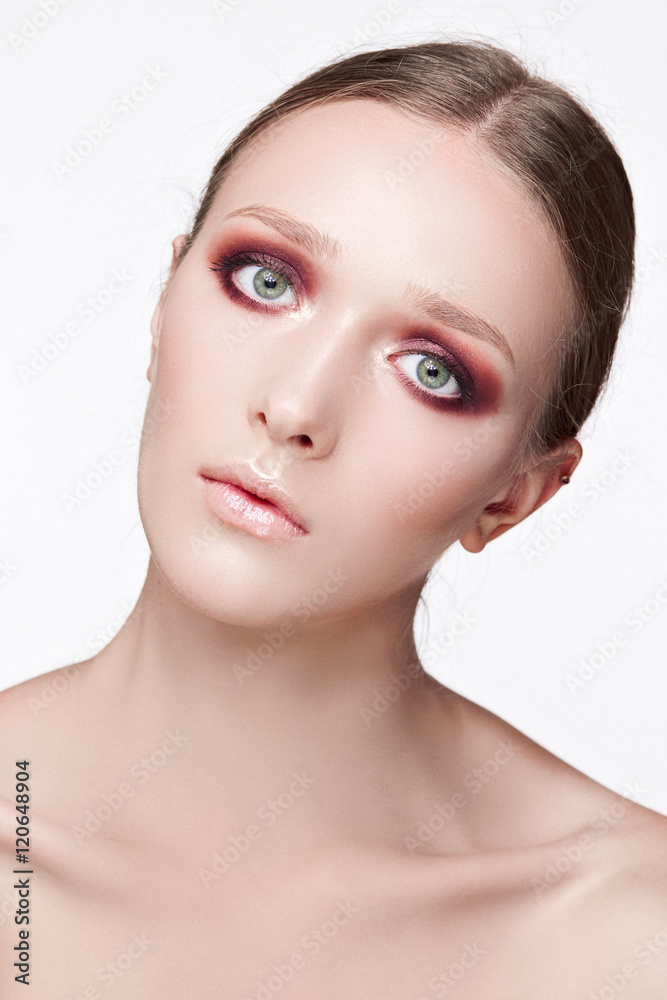 Fashion blond girl portrait Fashion blond girl portrait
