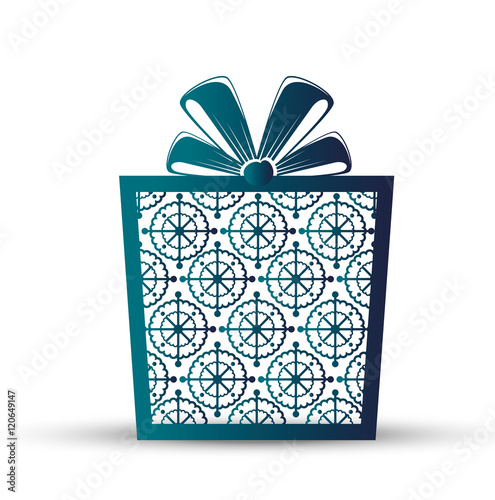 gift merry christmas and new year design isolated vector illustration eps 10