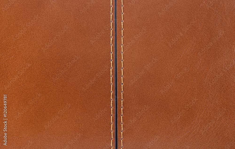 Fototapeta premium Brown leather texture background