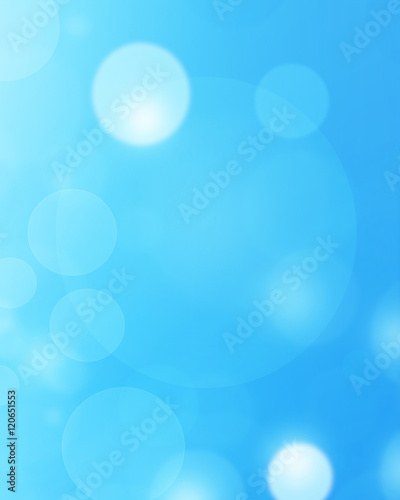 Blue abstract background circle lights bokeh