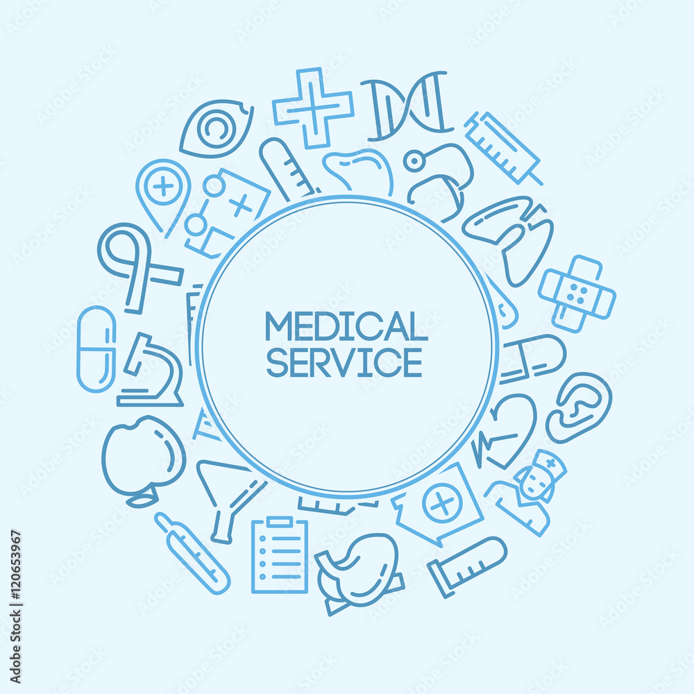 Medical service background Medical service background