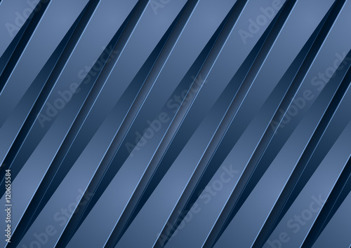 Abstract corporate blue material stripes vector background