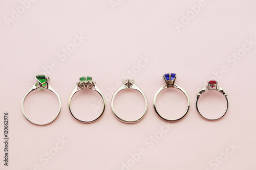 Collection of luxury engagement rings