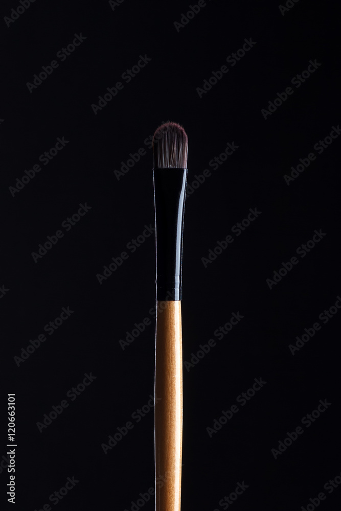 brush for make-up isolated on black background brush for make-up isolated on black background