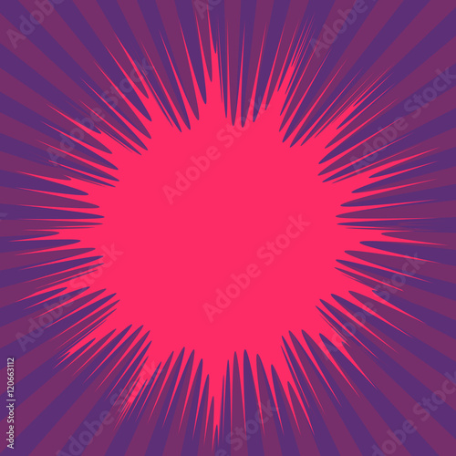 Abstract Creative concept vector comics pop art style blank layout template with clouds beams and isolated dots pattern on background. For Web and Mobile Applications, illustration template design