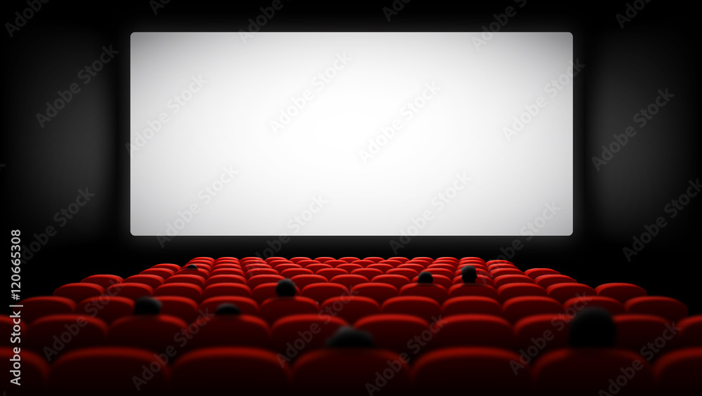 Obraz premium Salle de cinéma vectorielle 3