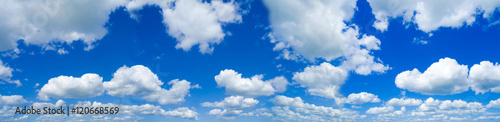high resolution panoramic sky background with white Cirrocumulus clouds